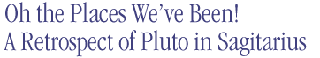 pluto in sagitarius